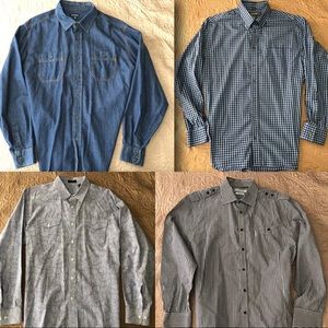 Men’s Long Sleeve Oxfords, Qty 4